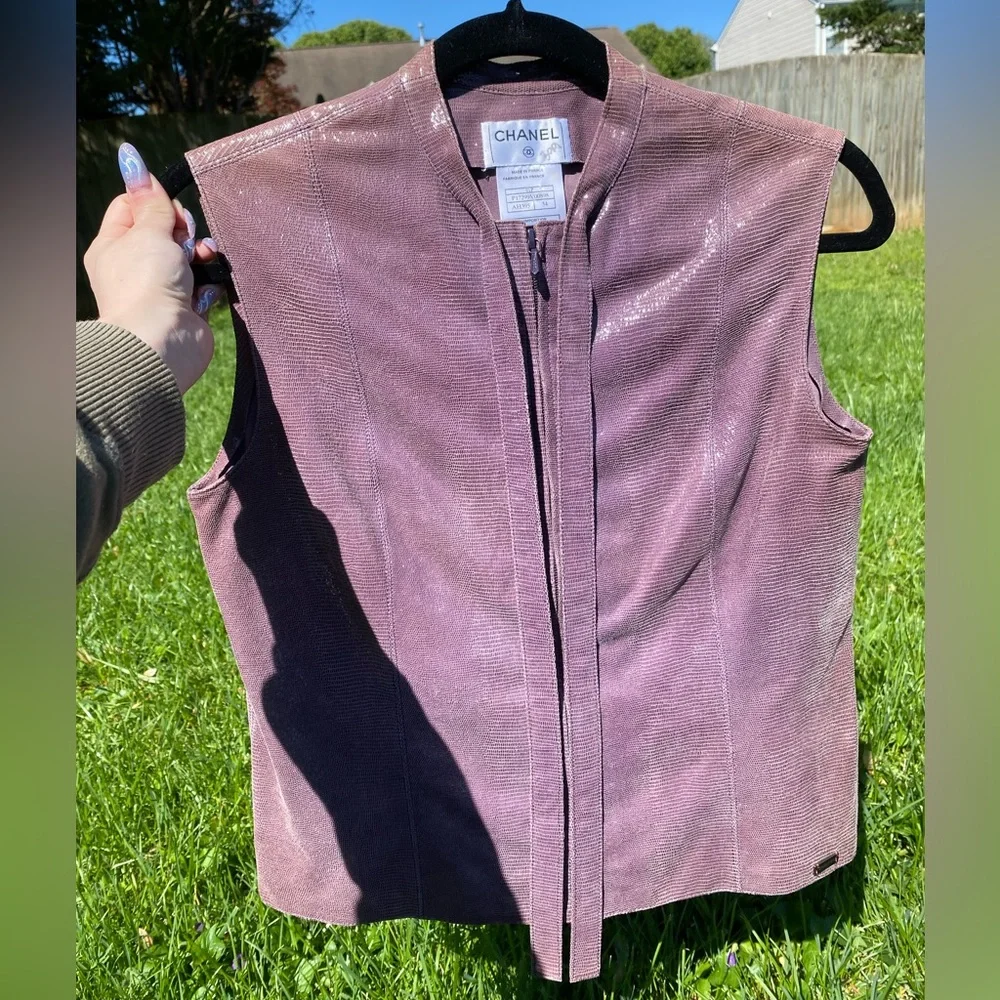 Leather Chanel top - Picture 12 of 15
